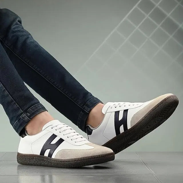 Heritage Court Terrace Sneakers (White / Black / Suede)