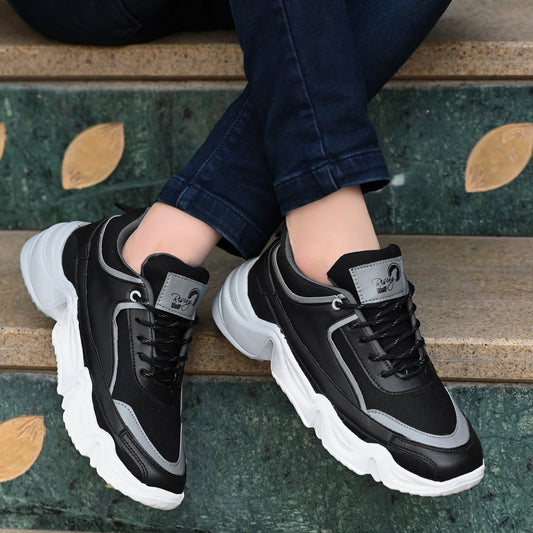 Rising Wolf  Premium Tech-Reflective Chunky Sneakers