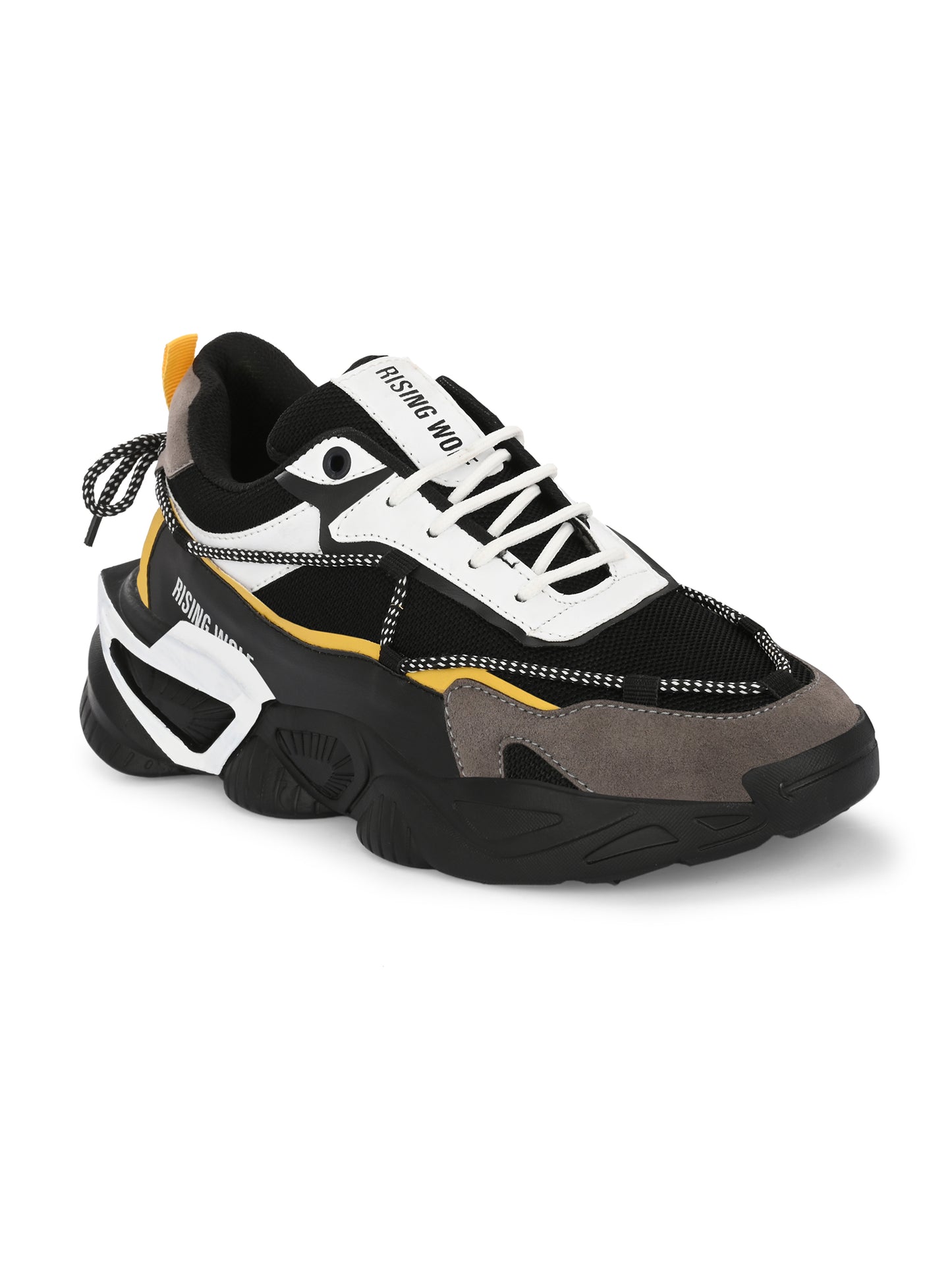 Rising Wolf Premium Multi-Textured Chunky Sneakers