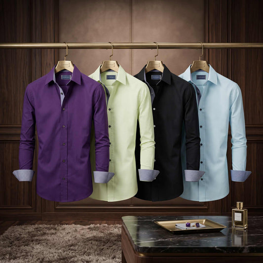 Pack of 4 Plain shirts