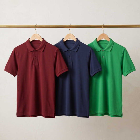 Cotton Polo T-Shirt (Pack of 3)