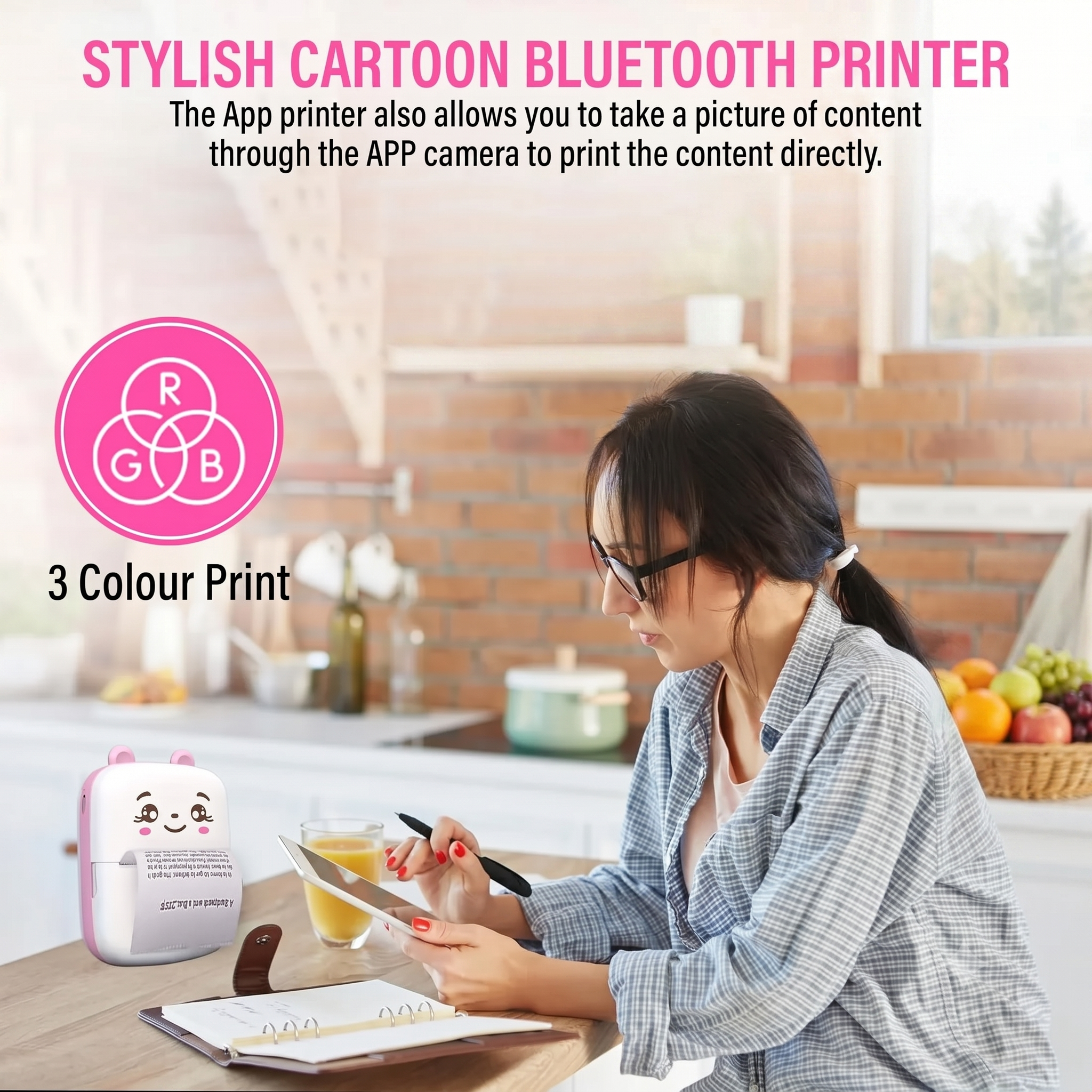 HillKart™ Portable Mini Pocket Printer (Inkless & Bluetooth)