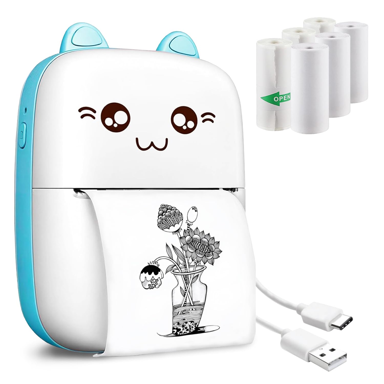 HillKart™ Portable Mini Pocket Printer (Inkless & Bluetooth)