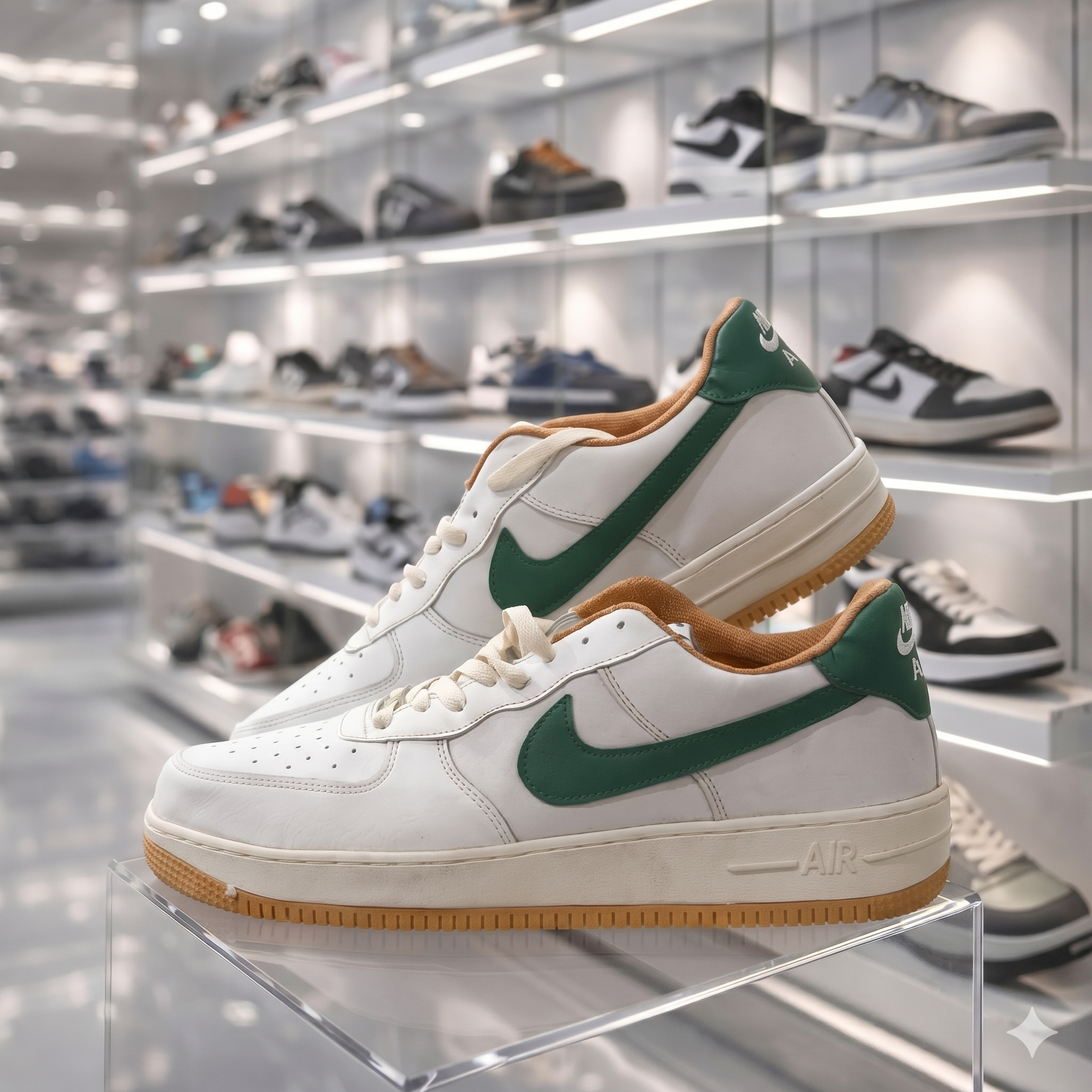 Nike Air Force 1 Low 'Noble Green' (Gum Sole Edition)