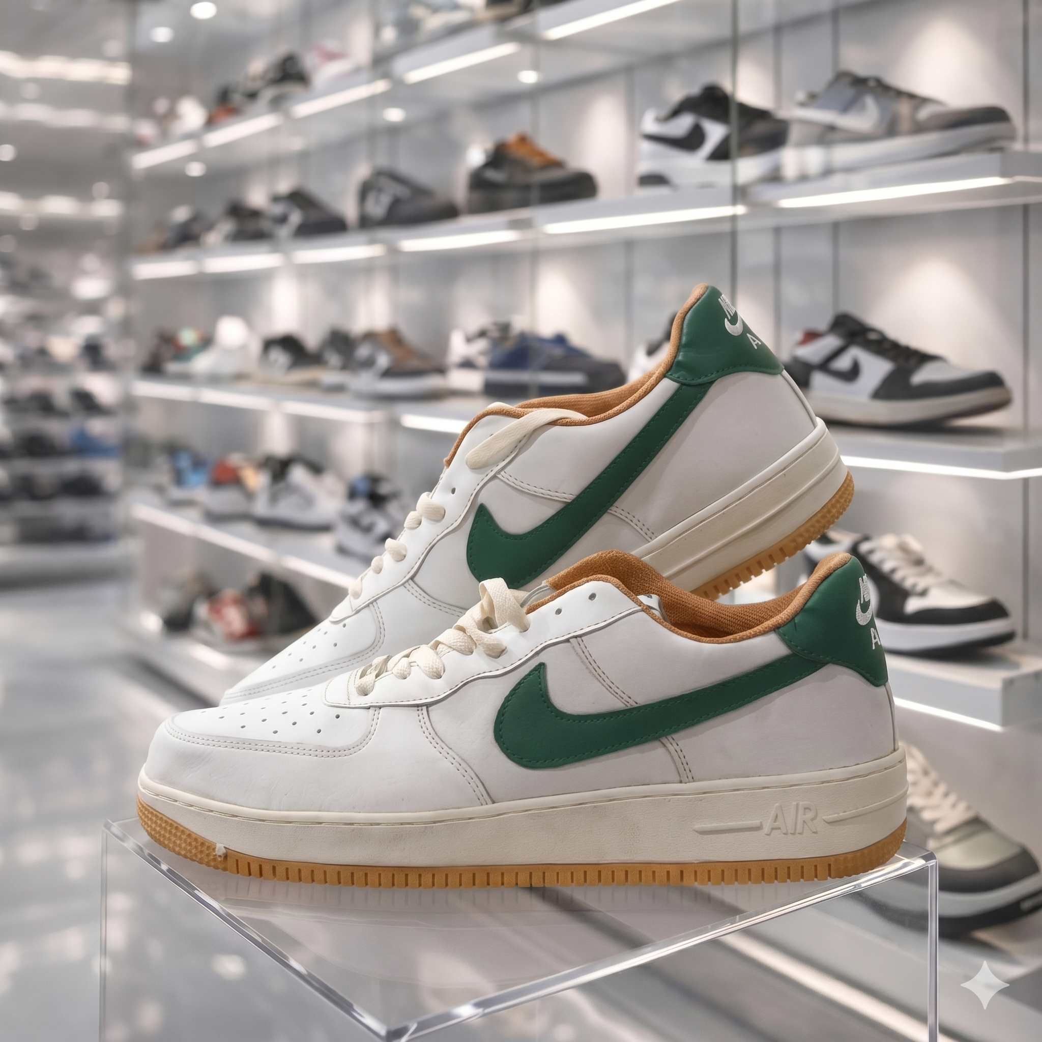 Nike Air Force 1 Low 'Noble Green' (Gum Sole Edition)