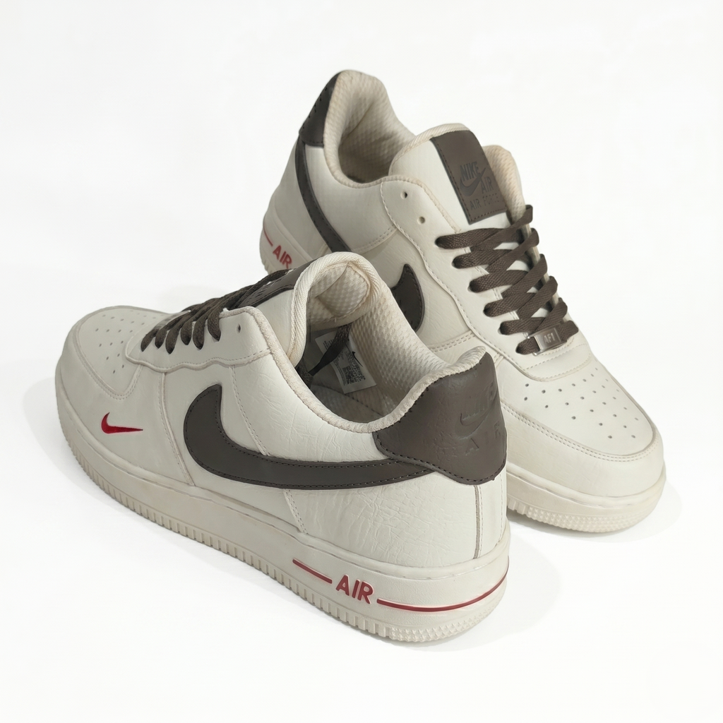 Nike Air Force 1 Low 'Sail Dark Mocha' (Mini Swoosh Edition)