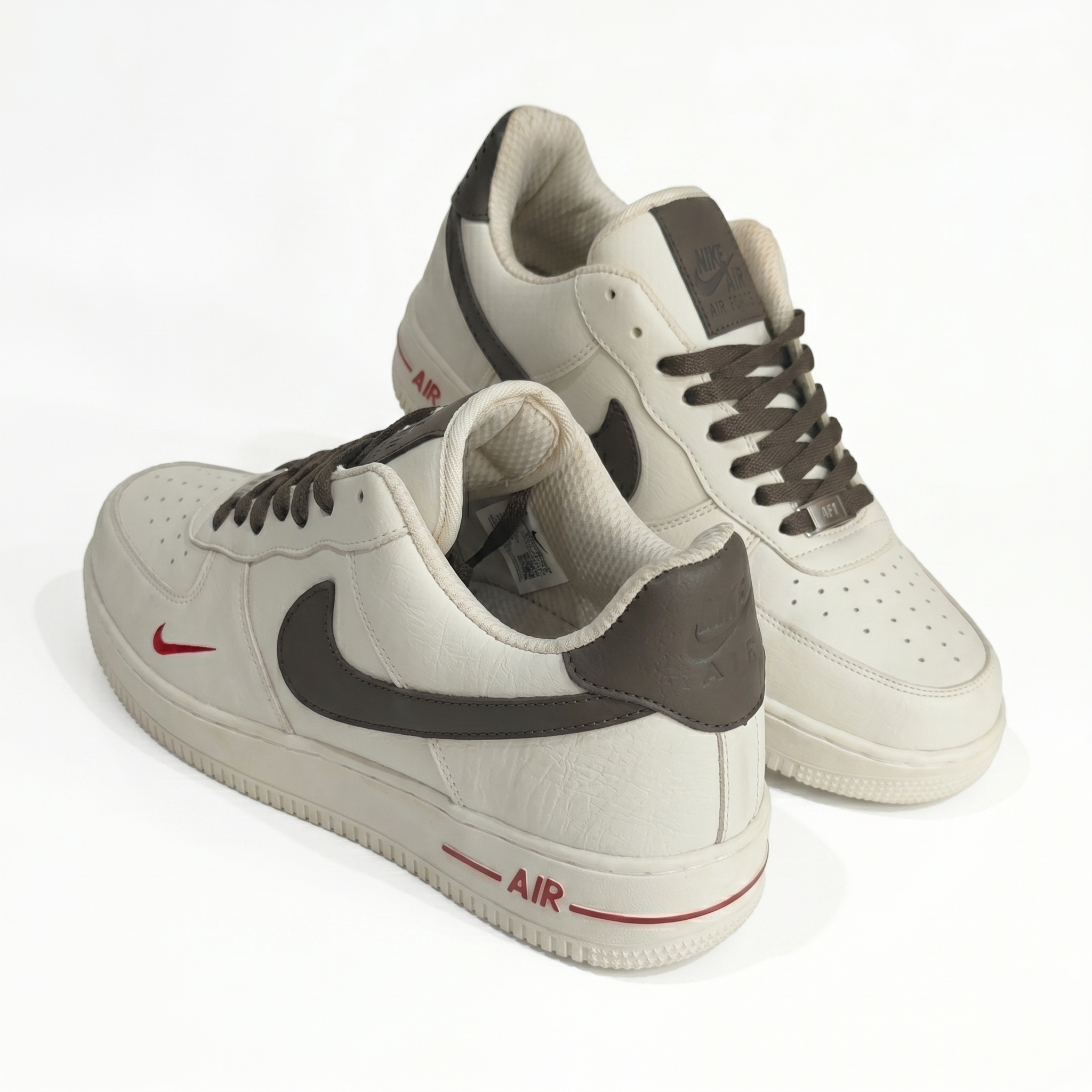 Nike Air Force 1 Low 'Sail Dark Mocha' (Mini Swoosh Edition)
