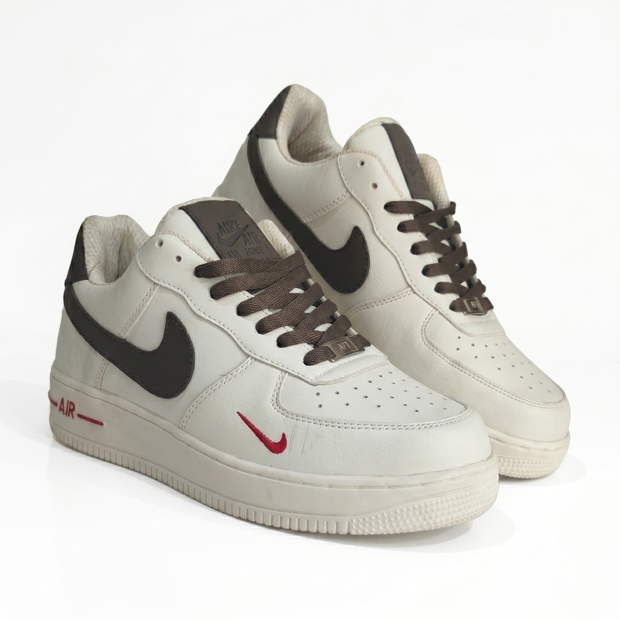 Nike Air Force 1 Low 'Sail Dark Mocha' (Mini Swoosh Edition)