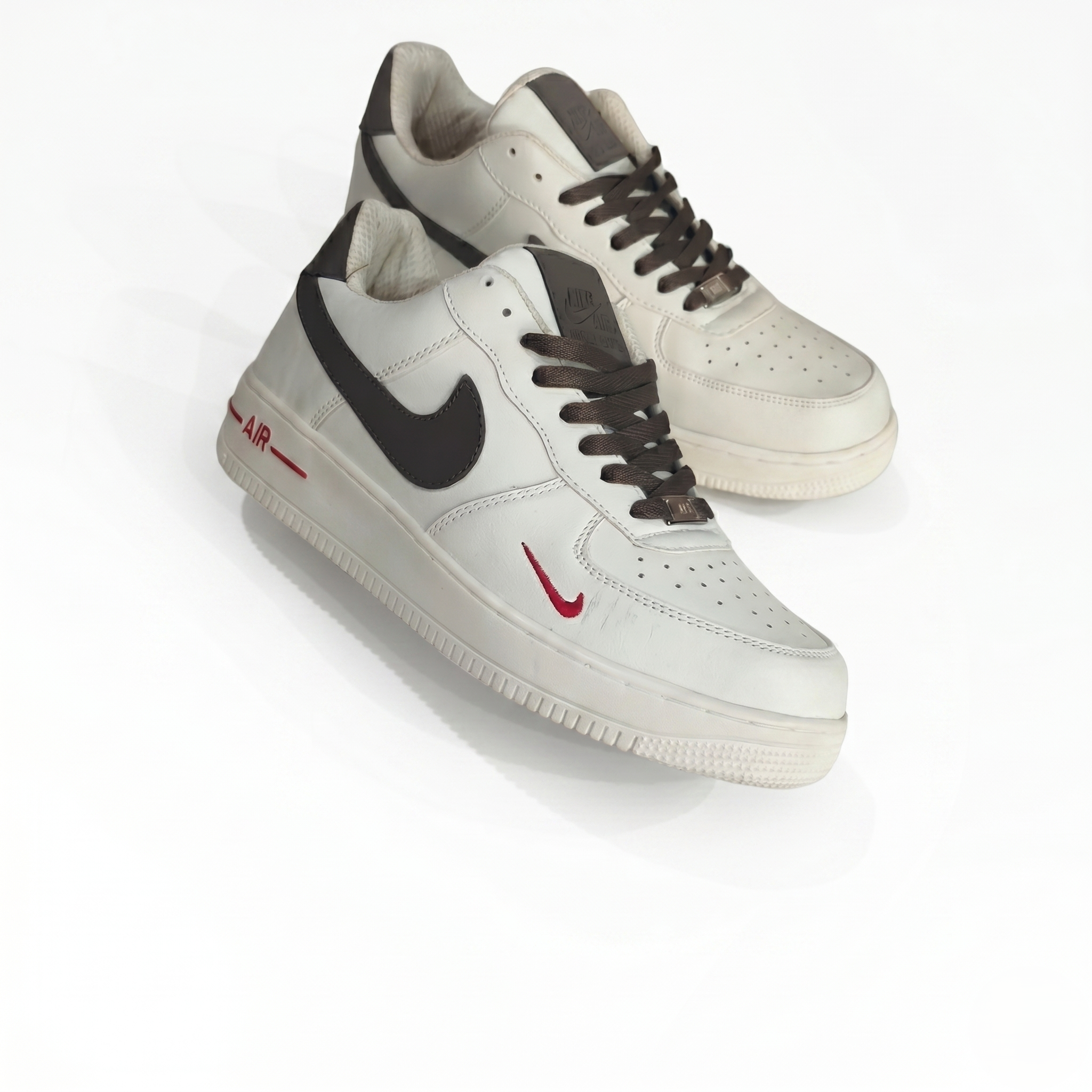 Nike Air Force 1 Low 'Sail Dark Mocha' (Mini Swoosh Edition)