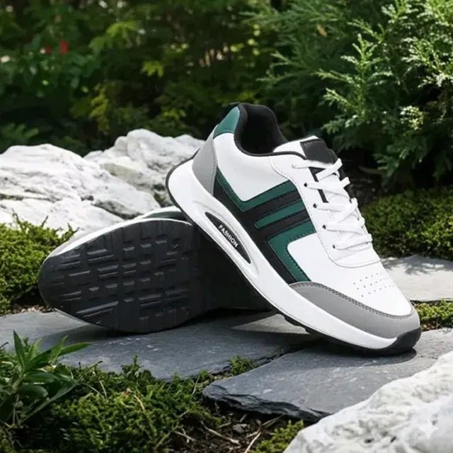 Premium Lightweight Fashion Casual Sneakers (Green / Grey)