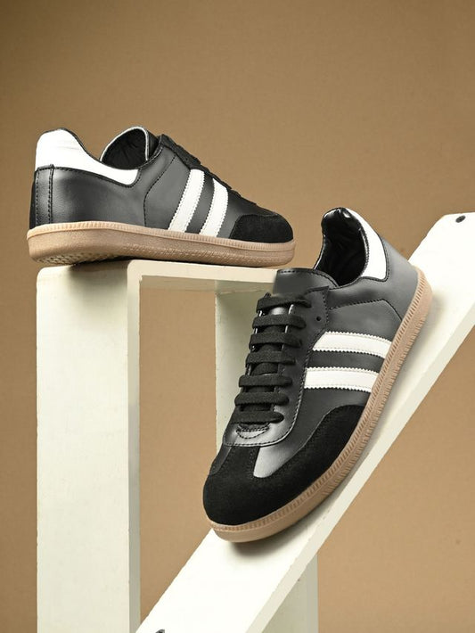 Premium Retro Terrace Court Sneakers (Stealth Black)