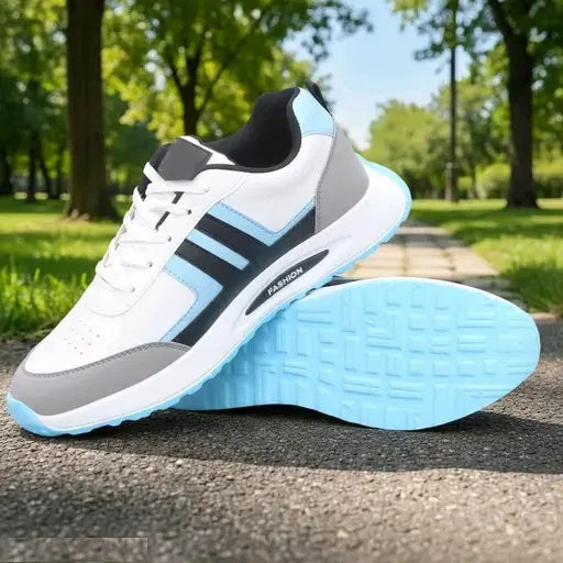 Premium Lightweight Fashion Casual Sneakers (Sky Blue / Grey)