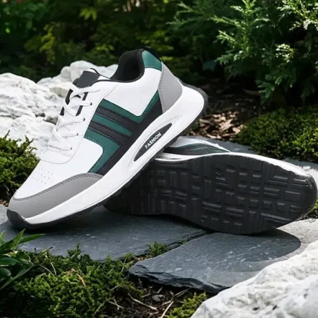 Premium Lightweight Fashion Casual Sneakers (Green / Grey)