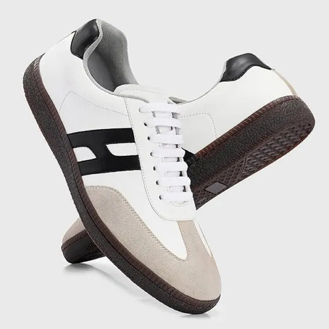Heritage Court Terrace Sneakers (White / Black / Suede)