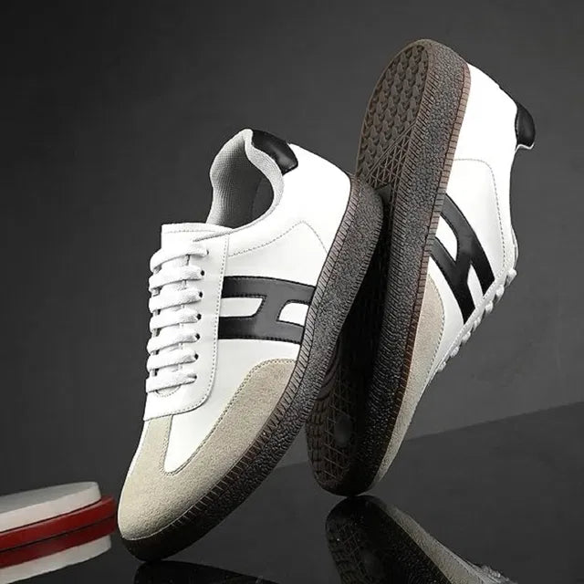 Heritage Court Terrace Sneakers (White / Black / Suede)