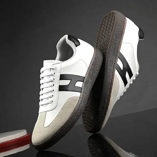Heritage Court Terrace Sneakers (White / Black / Suede)