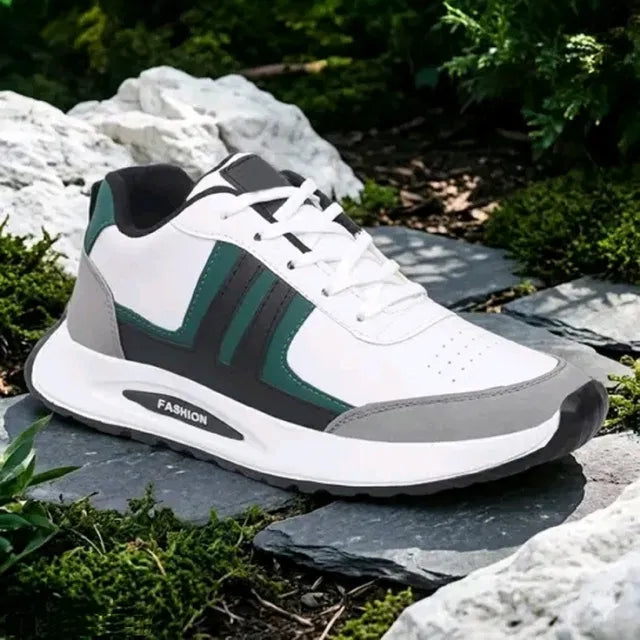 Premium Lightweight Fashion Casual Sneakers (Green / Grey)